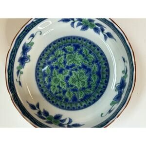 Perfect Vntg Kozangama Seika Ryokusai Rinka Shallow Bowl - Maebata Pottery